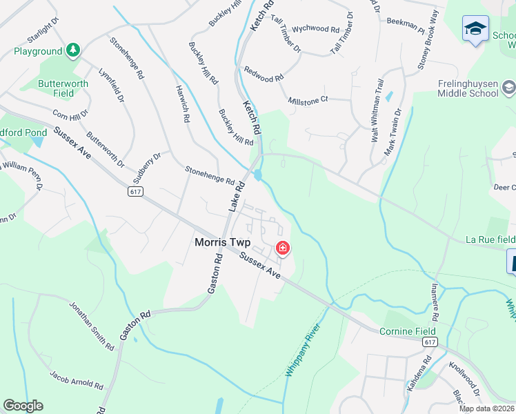 map of restaurants, bars, coffee shops, grocery stores, and more near 1 Hancock Drive in Morristown