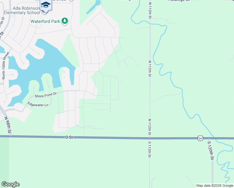 map of restaurants, bars, coffee shops, grocery stores, and more near 303 North 112th Street in Lincoln
