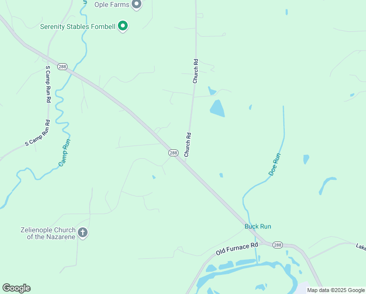 map of restaurants, bars, coffee shops, grocery stores, and more near 113 Church Road in Fombell