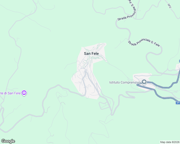 map of restaurants, bars, coffee shops, grocery stores, and more near 16 Vico X Dante in San Fele