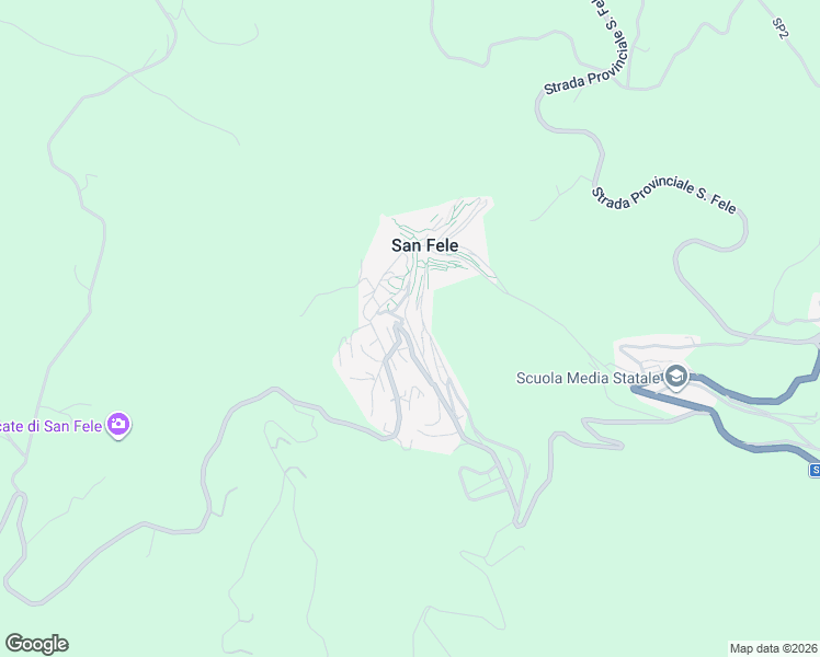 map of restaurants, bars, coffee shops, grocery stores, and more near 16 Vico X Dante in San Fele