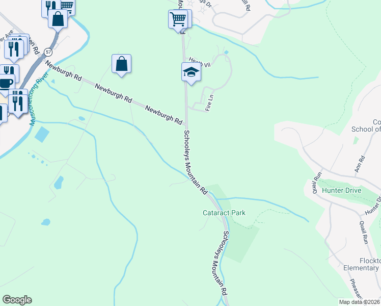 map of restaurants, bars, coffee shops, grocery stores, and more near 392 Schooleys Mountain Road in Hackettstown
