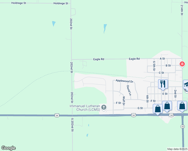 map of restaurants, bars, coffee shops, grocery stores, and more near 1216 Olivia Drive in Eagle