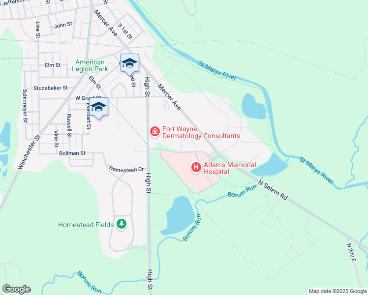 map of restaurants, bars, coffee shops, grocery stores, and more near 1033 Quinn Street in Decatur