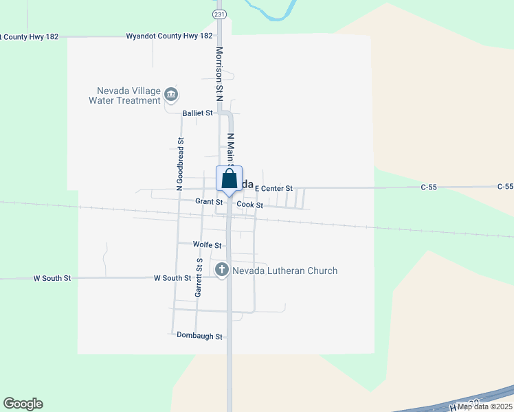 map of restaurants, bars, coffee shops, grocery stores, and more near 211 Cook Street in Nevada