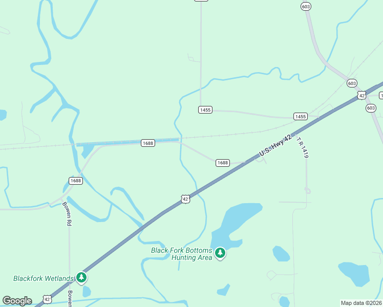 map of restaurants, bars, coffee shops, grocery stores, and more near 1431 County Road 1688 in Mansfield