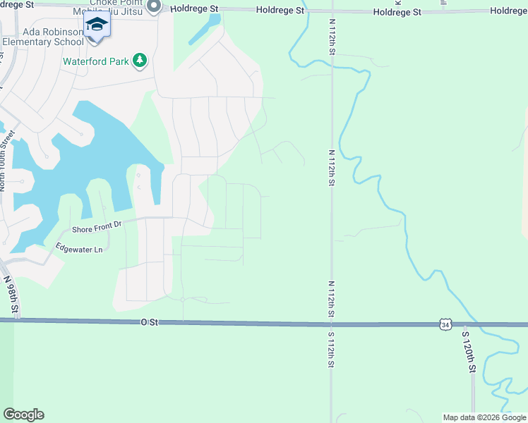 map of restaurants, bars, coffee shops, grocery stores, and more near 303 North 112th Street in Lincoln