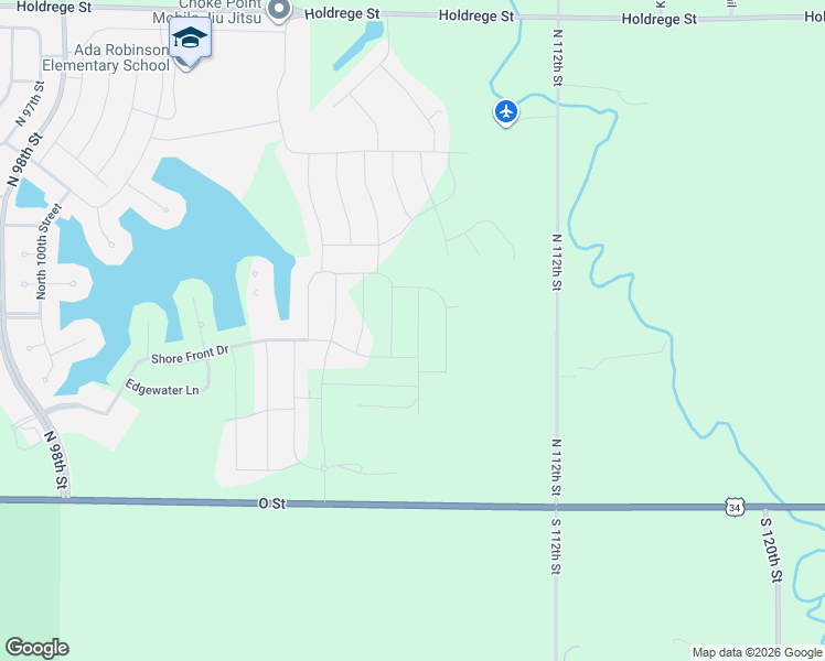map of restaurants, bars, coffee shops, grocery stores, and more near 303 North 112th Street in Lincoln
