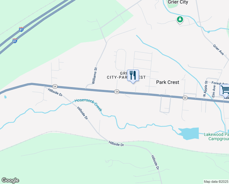map of restaurants, bars, coffee shops, grocery stores, and more near 977 Barnesville Drive in Barnesville