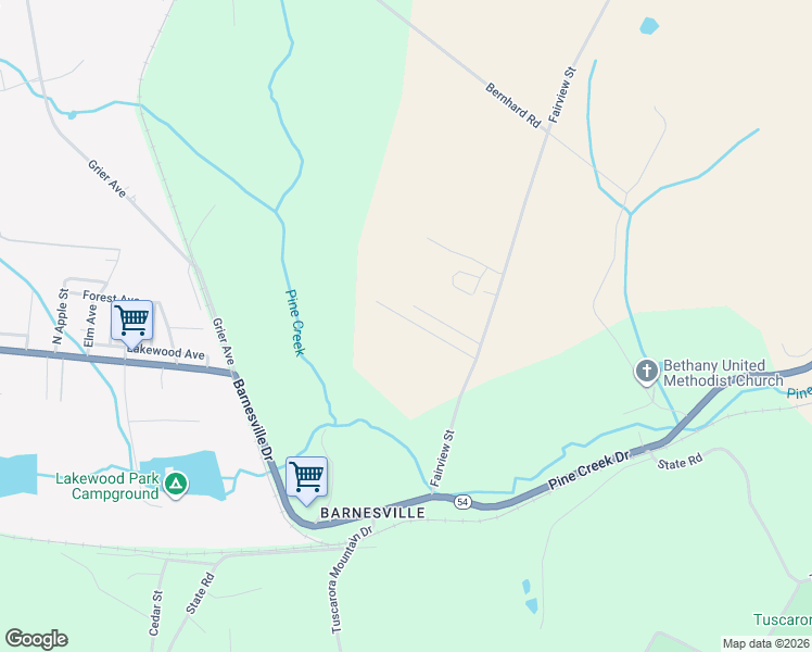 map of restaurants, bars, coffee shops, grocery stores, and more near 31 Hilltop Road in Barnesville