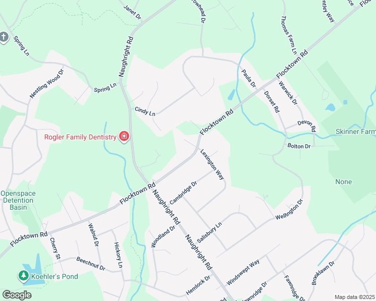 map of restaurants, bars, coffee shops, grocery stores, and more near 216 Flocktown Road in Washington Township