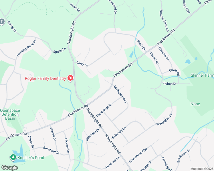 map of restaurants, bars, coffee shops, grocery stores, and more near 216 Flocktown Road in Washington Township