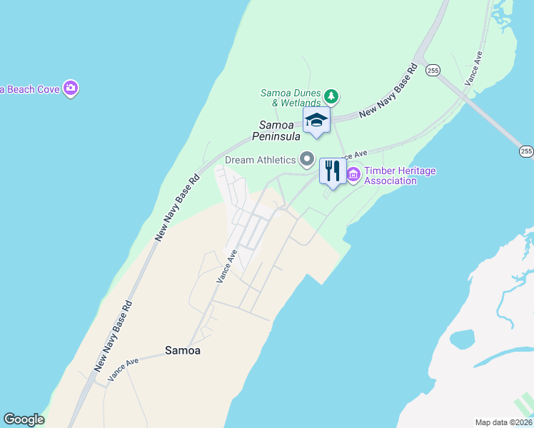 map of restaurants, bars, coffee shops, grocery stores, and more near in Samoa