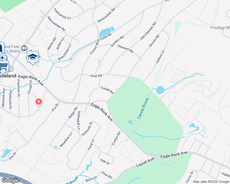 map of restaurants, bars, coffee shops, grocery stores, and more near 212 Devon Road in Essex Fells