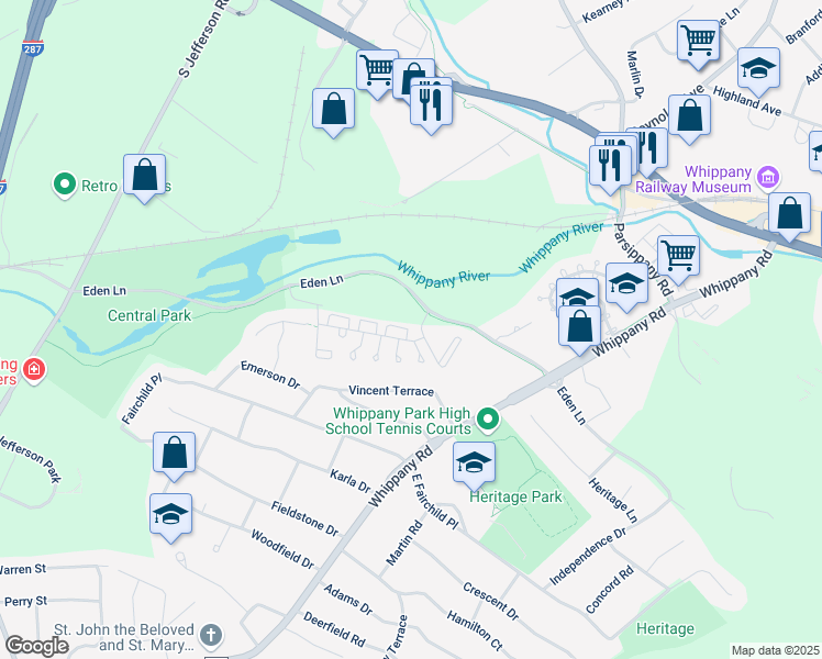map of restaurants, bars, coffee shops, grocery stores, and more near 3511 Appleton Way in Hanover