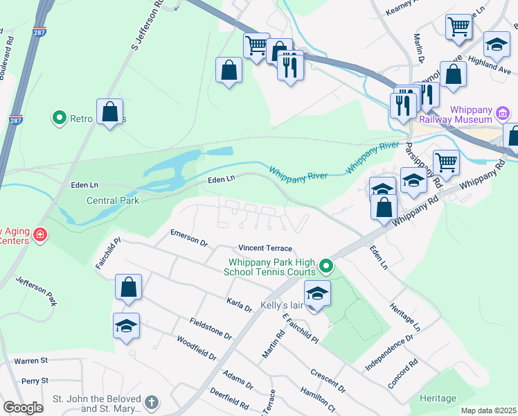 map of restaurants, bars, coffee shops, grocery stores, and more near 3303 Appleton Way in Hanover
