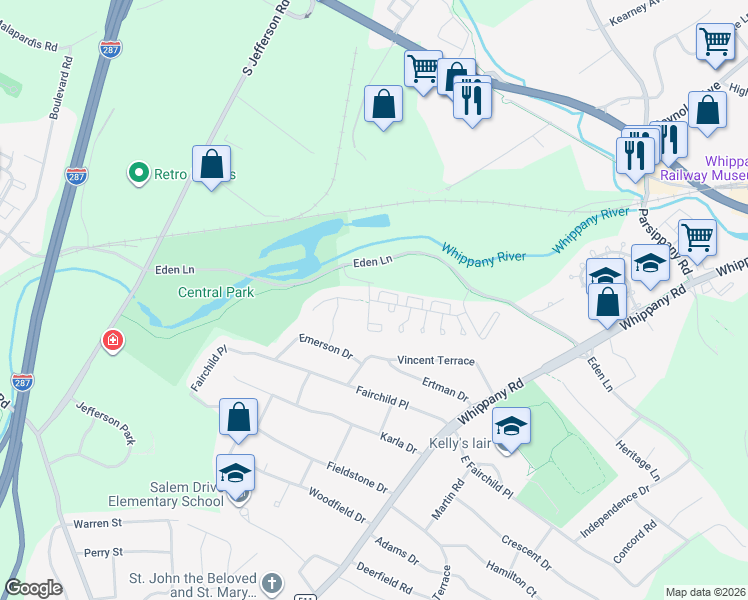 map of restaurants, bars, coffee shops, grocery stores, and more near 3511 Appleton Way in Hanover