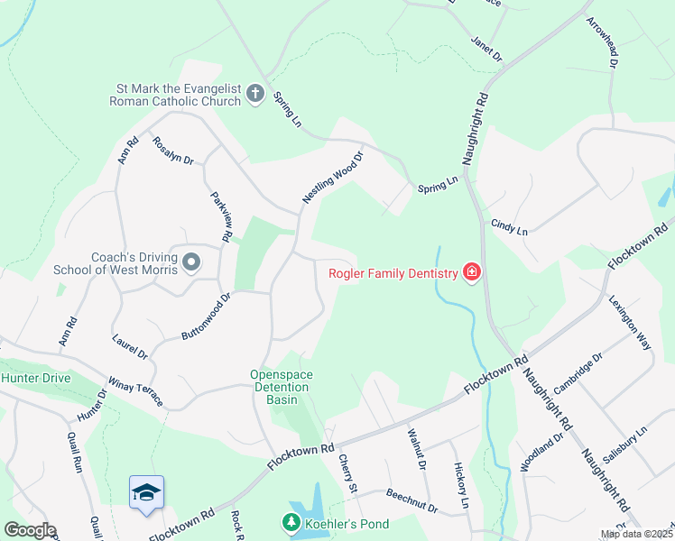 map of restaurants, bars, coffee shops, grocery stores, and more near 10 Marliene Road in Washington Township