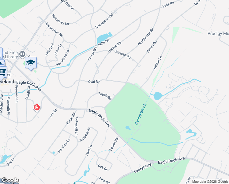 map of restaurants, bars, coffee shops, grocery stores, and more near 212 Devon Road in Essex Fells