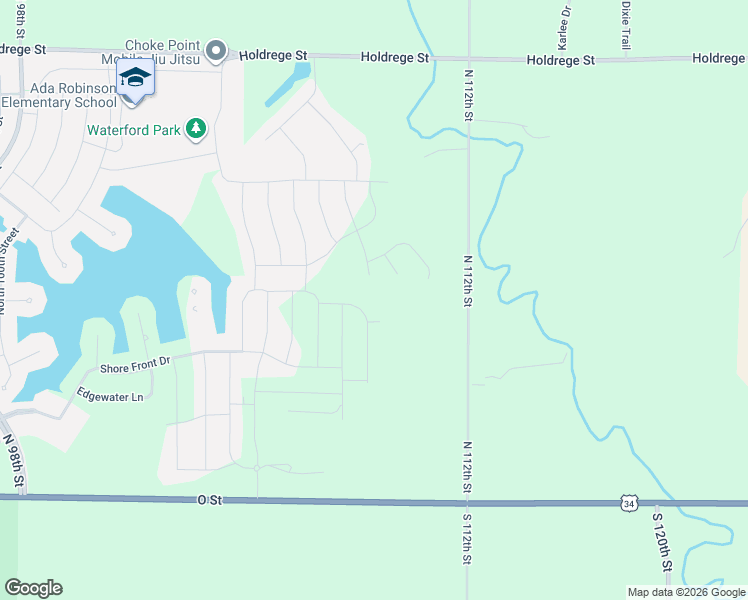 map of restaurants, bars, coffee shops, grocery stores, and more near 1201 North 112th Street in Lincoln