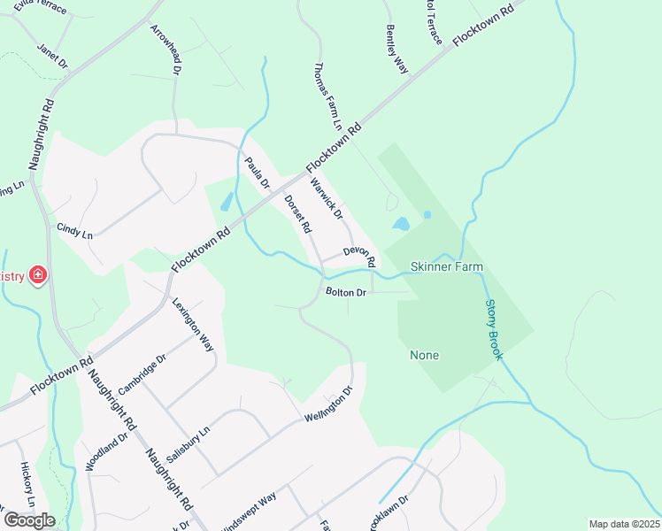 map of restaurants, bars, coffee shops, grocery stores, and more near 19 Dorset Road in Washington Township