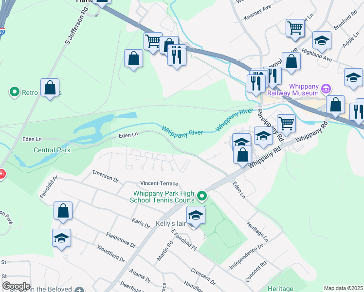 map of restaurants, bars, coffee shops, grocery stores, and more near 3510 Appleton Way in Hanover