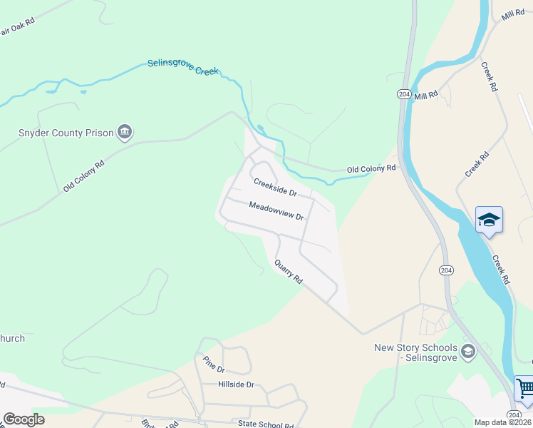 map of restaurants, bars, coffee shops, grocery stores, and more near 202 Quarry Road in Selinsgrove