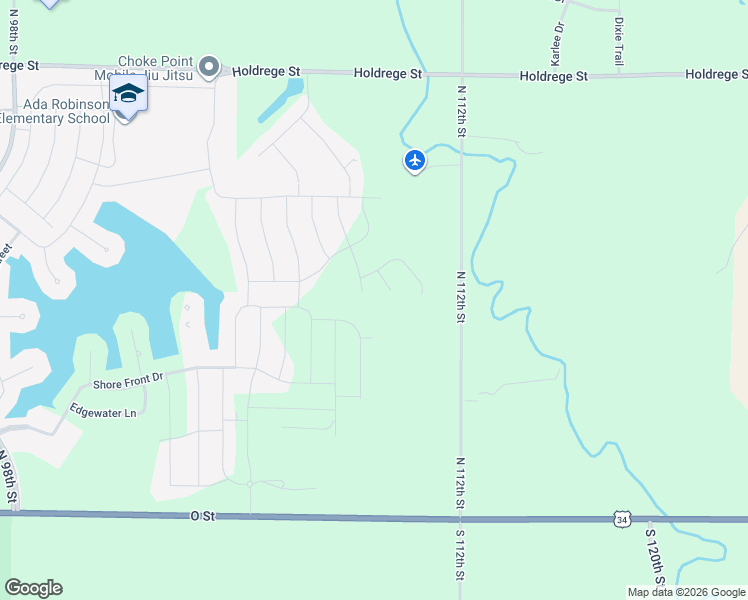 map of restaurants, bars, coffee shops, grocery stores, and more near 1201 North 112th Street in Lincoln