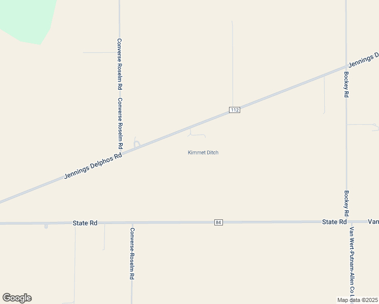 map of restaurants, bars, coffee shops, grocery stores, and more near 21310 Jennings Delphos Road in Delphos