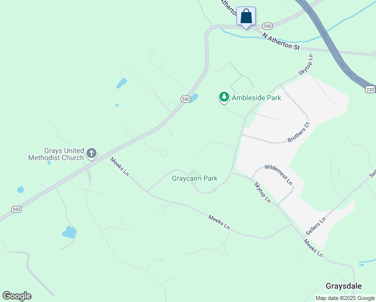 map of restaurants, bars, coffee shops, grocery stores, and more near Teresa Circle in Port Matilda