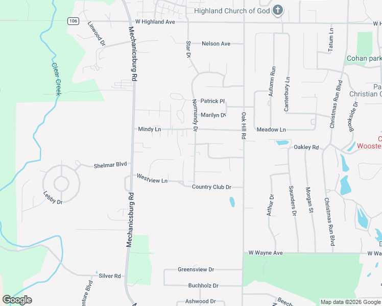 map of restaurants, bars, coffee shops, grocery stores, and more near 809 Lincoln Highway in Wooster