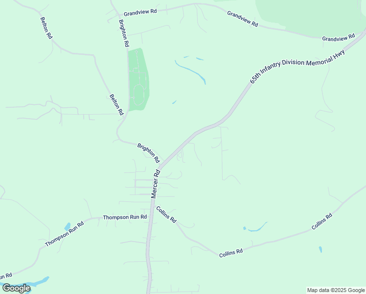 map of restaurants, bars, coffee shops, grocery stores, and more near 1252 Mercer Road in Ellwood City