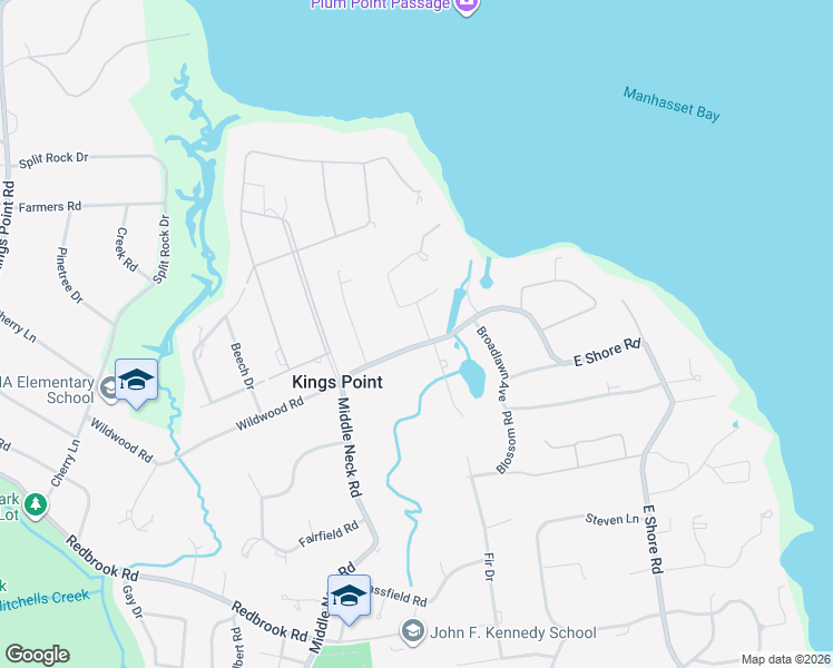 map of restaurants, bars, coffee shops, grocery stores, and more near 2 Foxwood Road in Great Neck