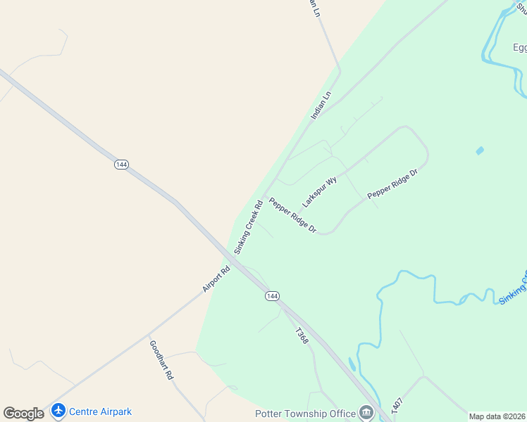 map of restaurants, bars, coffee shops, grocery stores, and more near 136 Sinking Creek Road in Spring Mills