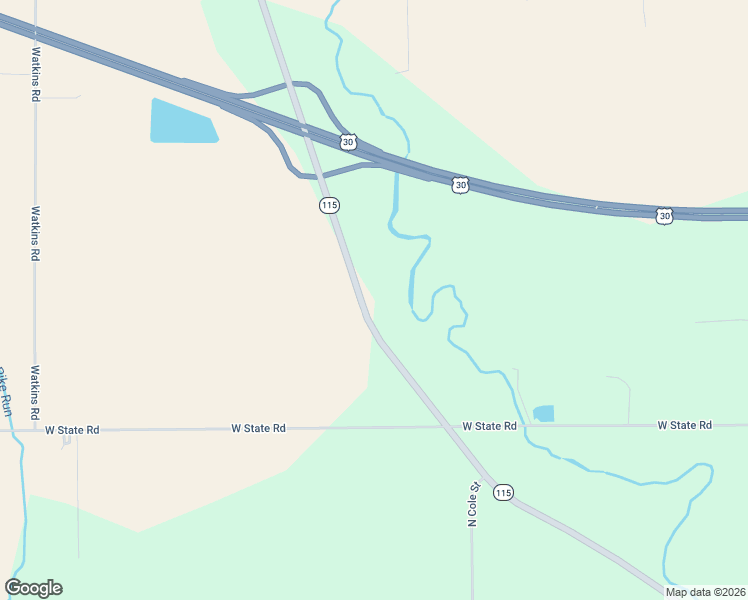 map of restaurants, bars, coffee shops, grocery stores, and more near 5501-5911 North West Street in Lima