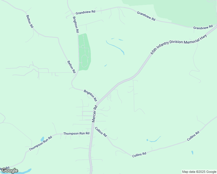 map of restaurants, bars, coffee shops, grocery stores, and more near 1252 Mercer Road in Ellwood City