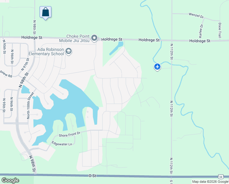 map of restaurants, bars, coffee shops, grocery stores, and more near 10521 Century Land in Lincoln