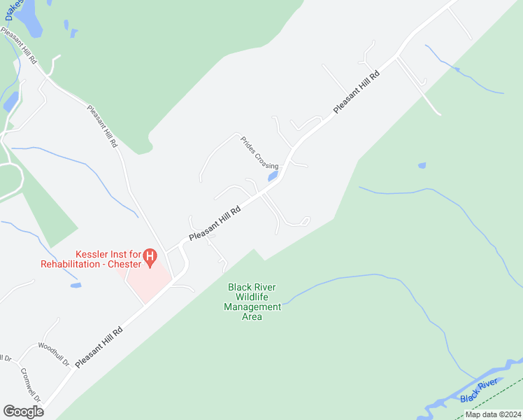 map of restaurants, bars, coffee shops, grocery stores, and more near 214A Pleasant Hill Road in Chester Township