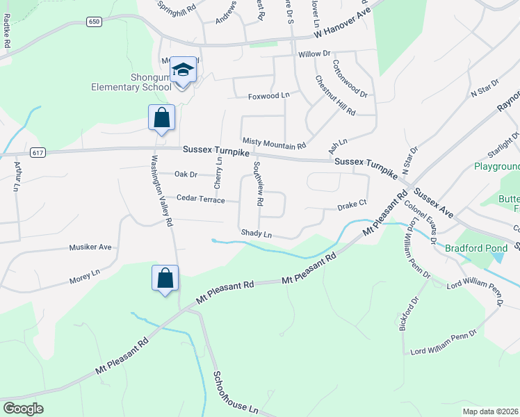 map of restaurants, bars, coffee shops, grocery stores, and more near 14 Country Lane in Randolph