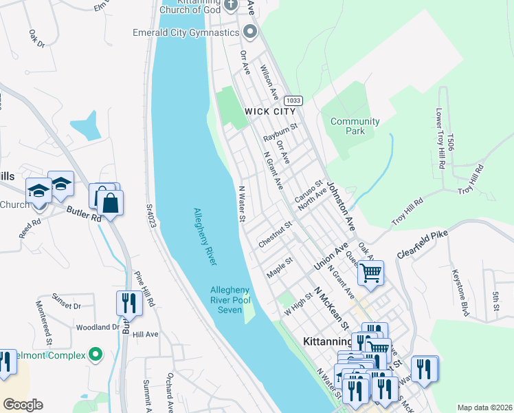 807 North McKean Street, Kittanning PA Walk Score
