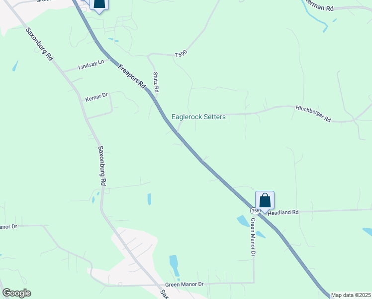 map of restaurants, bars, coffee shops, grocery stores, and more near 324 Freeport Road in Butler