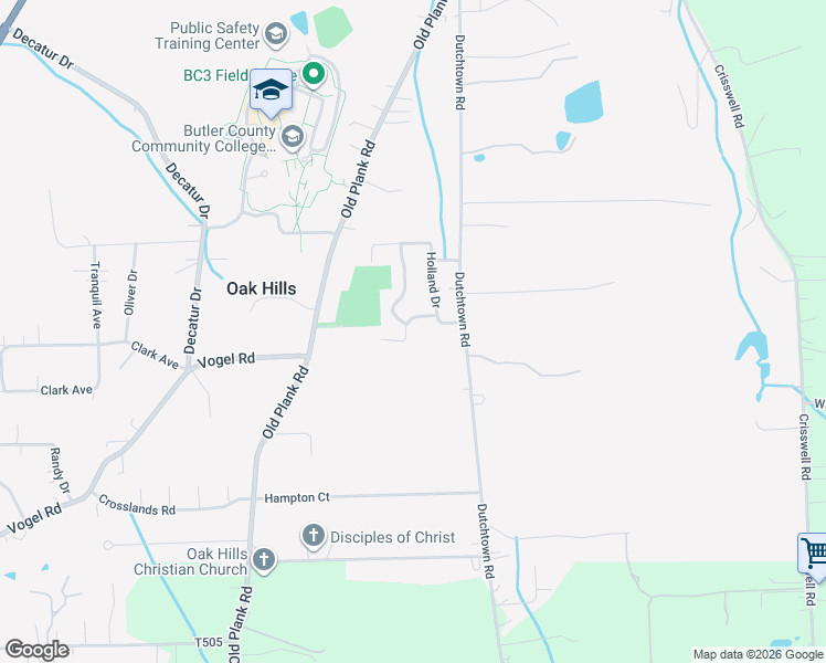 map of restaurants, bars, coffee shops, grocery stores, and more near 201 Rembrandt Drive in Butler