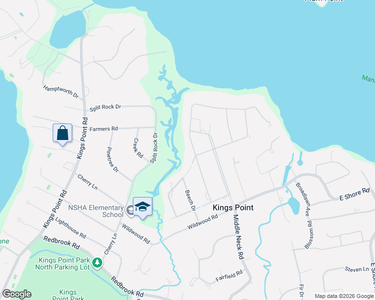 map of restaurants, bars, coffee shops, grocery stores, and more near 24 Hemlock Drive in Great Neck