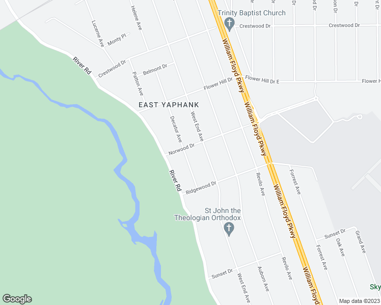 map of restaurants, bars, coffee shops, grocery stores, and more near 324 Decatur Avenue in Shirley