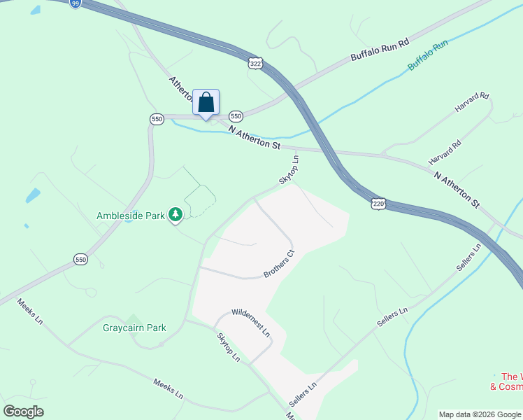 map of restaurants, bars, coffee shops, grocery stores, and more near 148 Brothers Court in Port Matilda