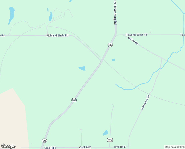 map of restaurants, bars, coffee shops, grocery stores, and more near Olivesburg Road in Mansfield