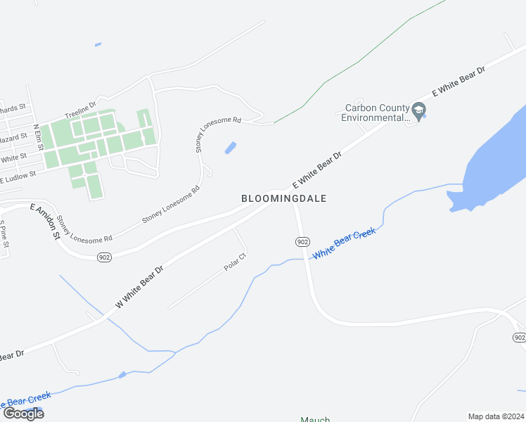 map of restaurants, bars, coffee shops, grocery stores, and more near 29 West White Bear Drive in Summit Hill