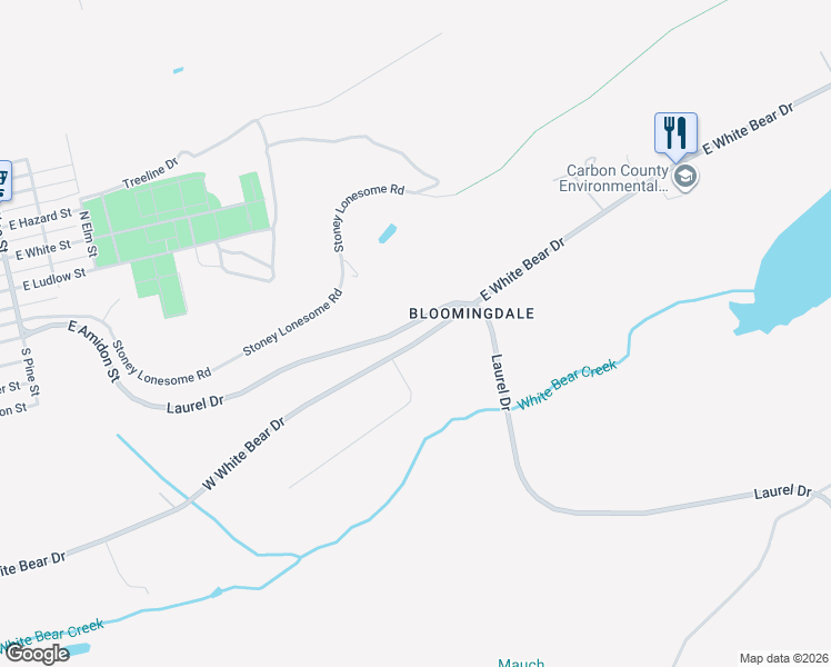 map of restaurants, bars, coffee shops, grocery stores, and more near 4-8 W White Bear Dr in Summit Hill
