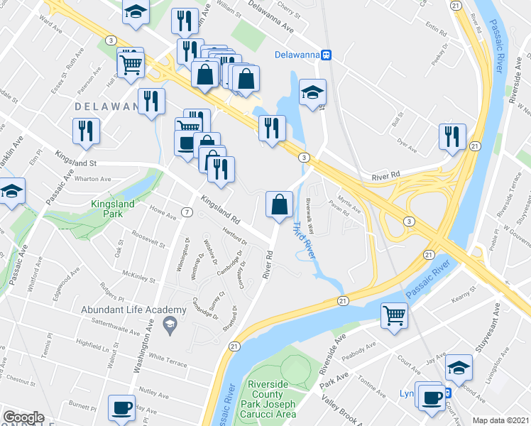 map of restaurants, bars, coffee shops, grocery stores, and more near 30 Kingsland Road in Clifton