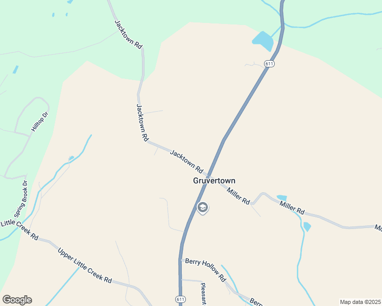 map of restaurants, bars, coffee shops, grocery stores, and more near 9511 Jacktown Road in Bangor
